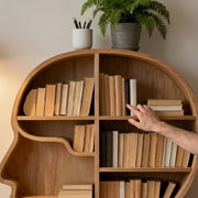 Mindshelf Face Silhouette Decorative Wooden Bookcase Shelf