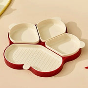 Flower-Shaped Divided Food Tray