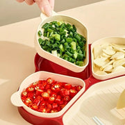 Flower-Shaped Divided Food Tray