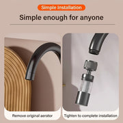 Multi-Angle Swivel Faucet Filter Adapter