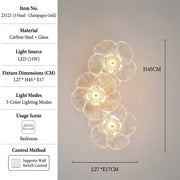 Fiorella Textured Glass Flower Wall Sconce Lamp