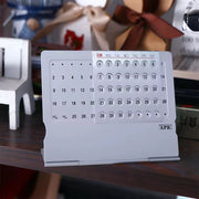 Aluminum Rotating Dial Perpetual Desk Calendar