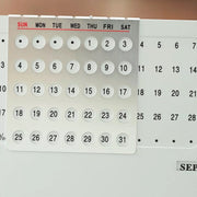 Aluminum Rotating Dial Perpetual Desk Calendar