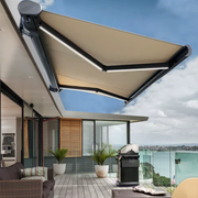 Wall-Mounted Electric Retractable Heavy-Duty Waterproof Outdoor Sunshade