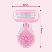 Compact Pink Lady Protective Razor Set