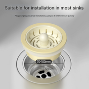 Anti-Clogging Removable Universal Sink Filter Drainer