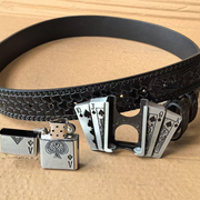 Kerosene Lighter Metal Buckle Belt