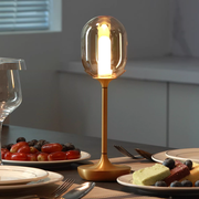 Oval Glow Glass LED Table Lamp