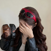 Futuristic Comb-Top Headband Sunglasses