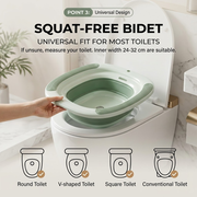 Personal Hygiene Foldable Sitz Bath Soak Care Basin