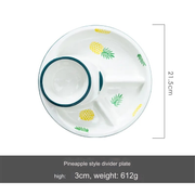 Breakfast Combo Nordic Ceramic Plate