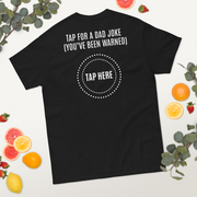 Tap For a Dad Joke Funny Cotton T-Shirt