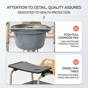 Senior Care Easy Patient Lift Transfer Wheelchair