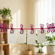 Windproof Non-Slip Elastic Multi-Clip Travel Clothesline