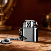 Spark Tag Metal Windproof Kerosene Keychain Lighter